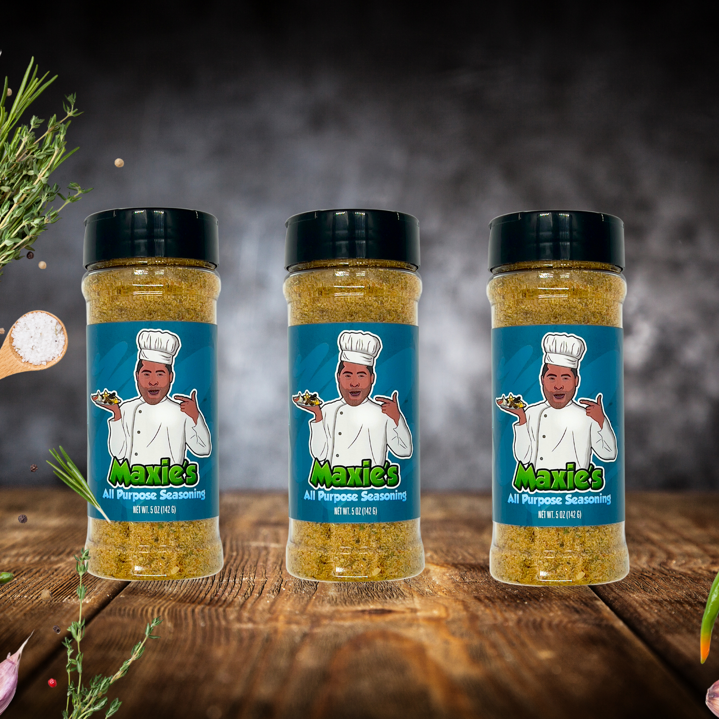 Maxie's All-Purpose Seasoning 8 oz (3 Bottle Bundle)